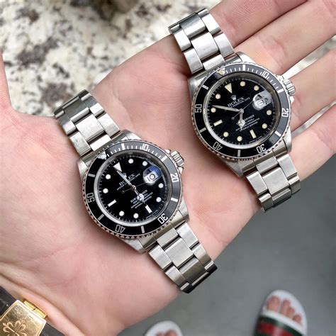 rolex 168000 dial|rolex submariner 16800 vs 16610.